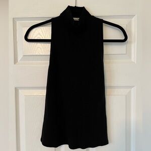 Black high neck tank